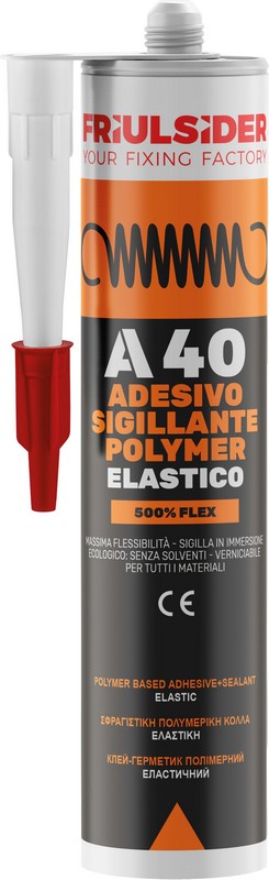 Adesivo/Sigillante ELASTICOpolimeri mod. BIANCO 290ml