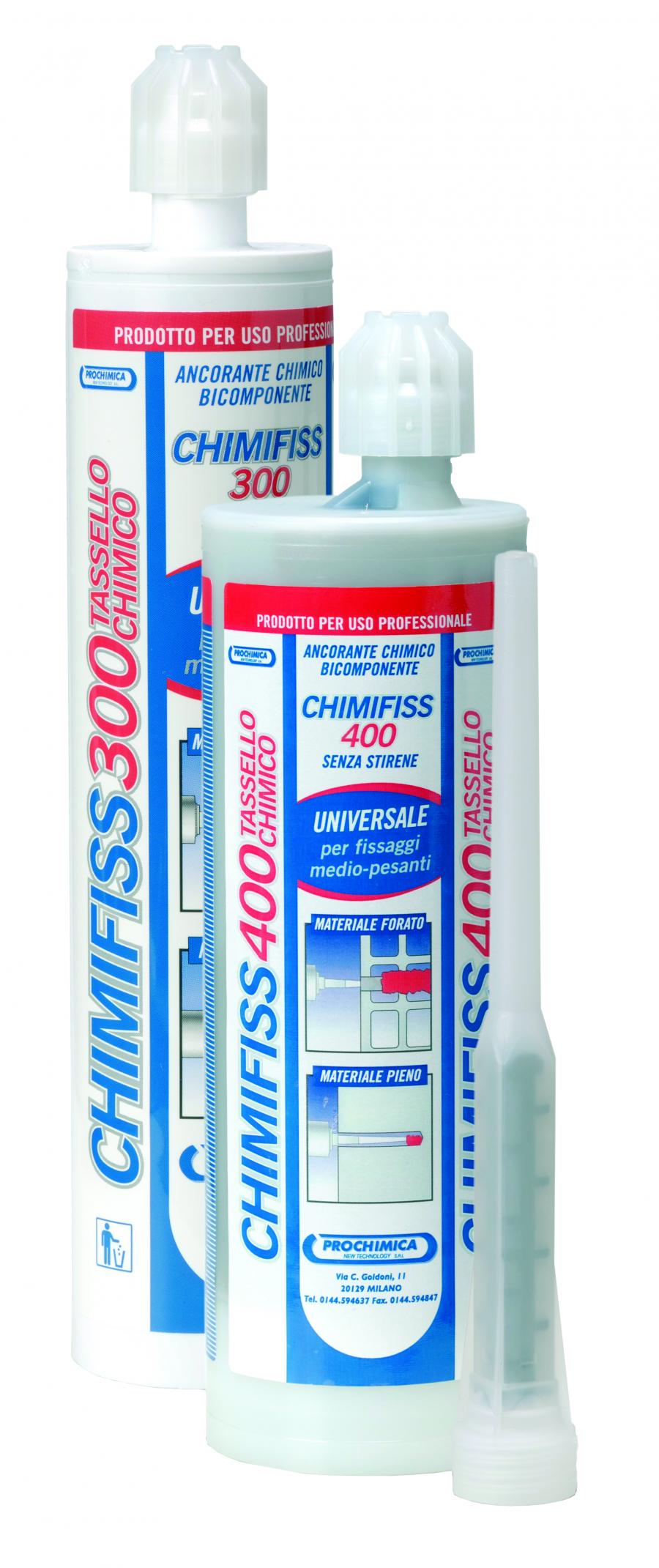 CHIMIFISS CE - 400
(tassellochimico certificato ce senza stirene 400 ml colore grigio)