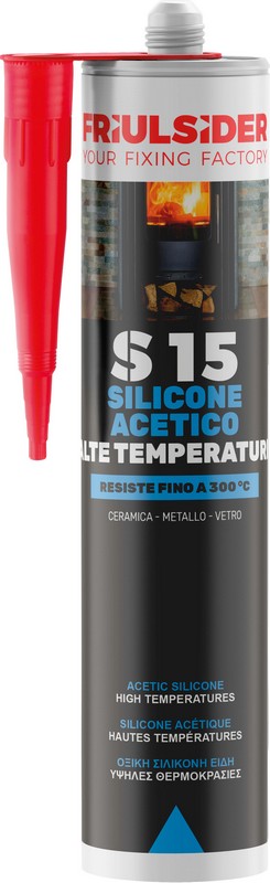Silicone acetico alte temp. rosso ral3013 - 310 ml