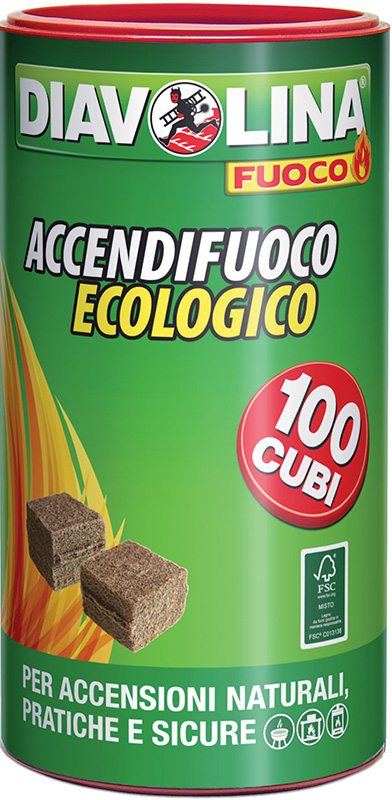 ACCENDIFUOCO ECOLOGICO 100CUBI