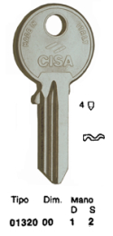 CHIAVI CISA 01320 DX (CS204)